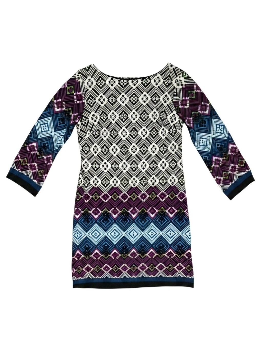 Enfocus Studio Multicolour Geometric Pattern Dress Size 4.